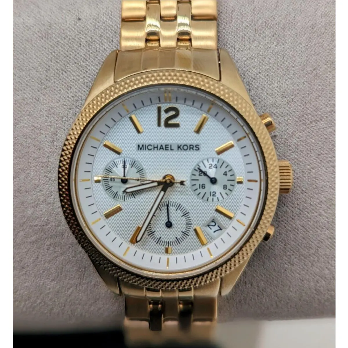 Ritz Gold Tone White Dial Women`s Watch MK6132 by Michael Kors