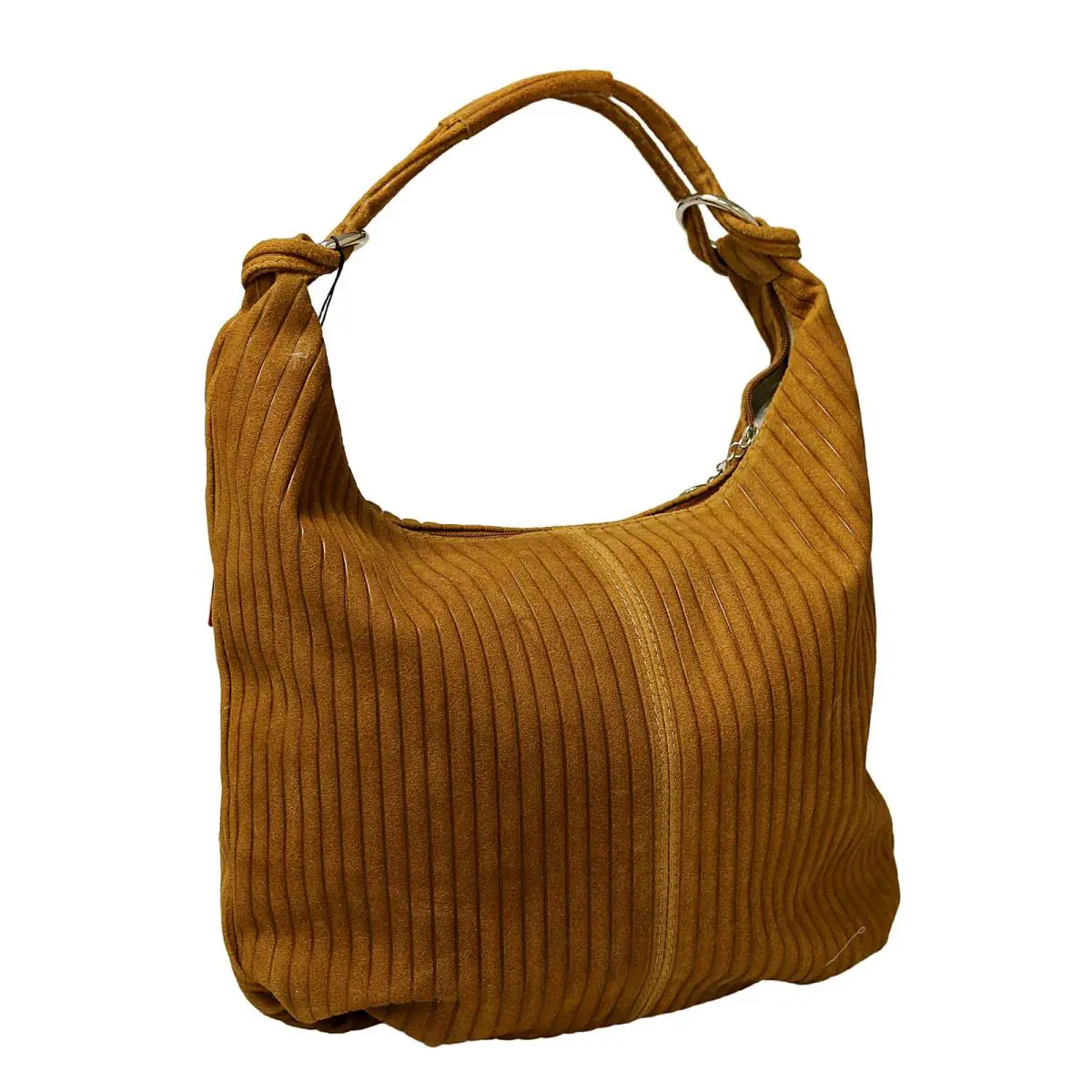 Pierre Cardin Brown Leather Large Hobo Relaxed Suede Shoulder Bag