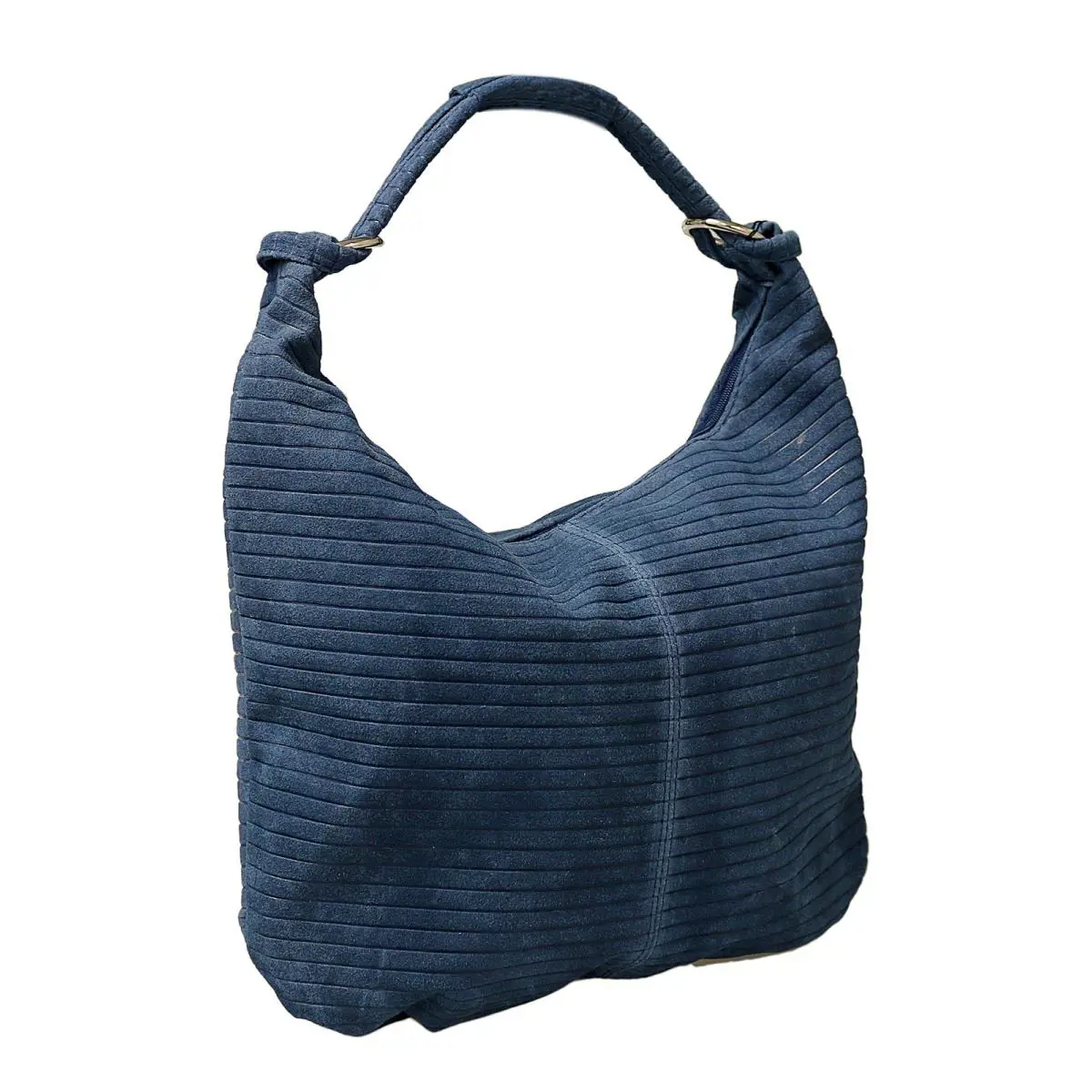 Jeans Leather Large Hobo Relaxed Suede Shoulder Bag by Pierre Cardin