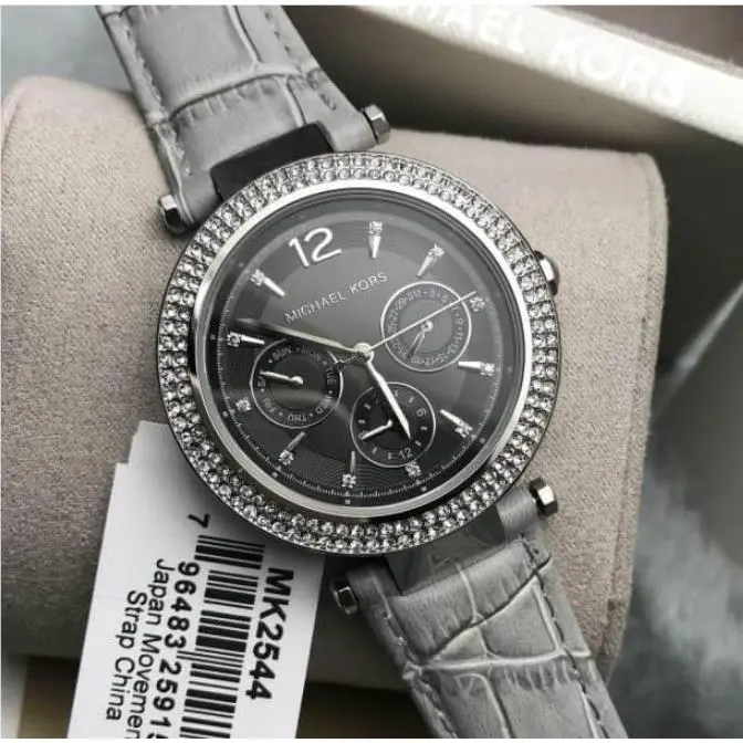 Parker Silver Grey Crystal Women’s Watch MK2544 by Michael Kors