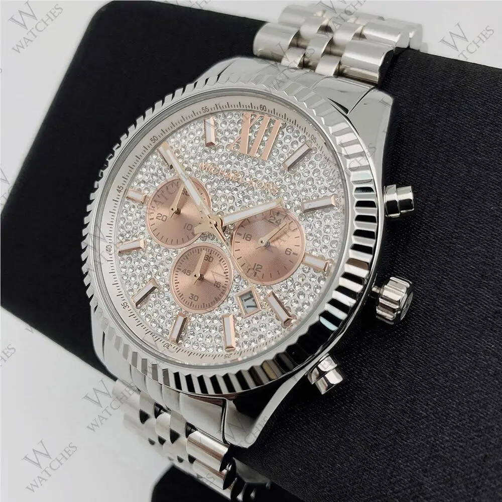 Michael Kors MK8515 Crystal Pave Dial Stainless Steel Fashion Women`s Watch