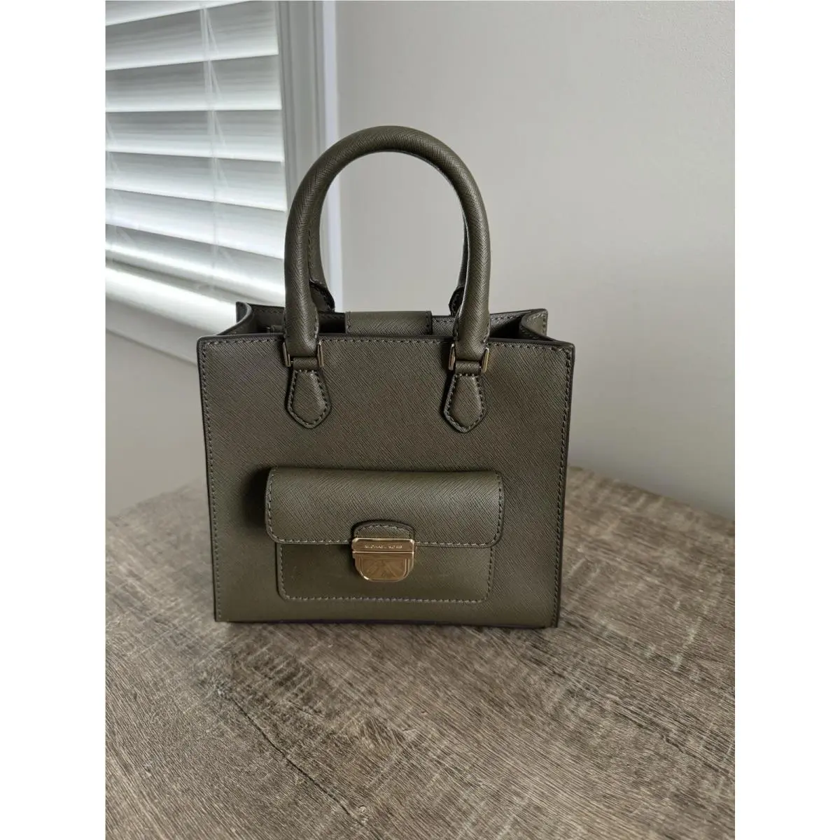 Michael Kors Bridgette Small Messenger Crossbody Olive Green 35F7GBDT1L