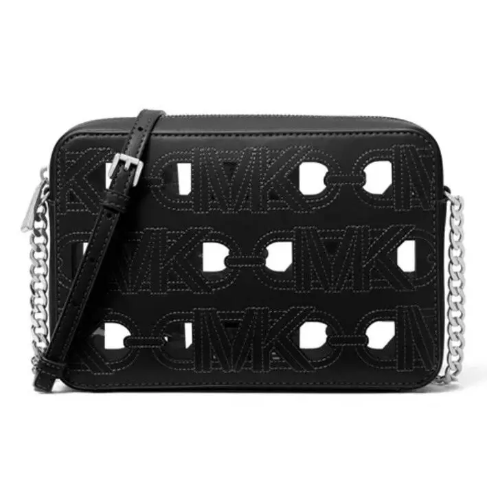 Michael Kors Jet Set Large East West Crossbody Optic Black