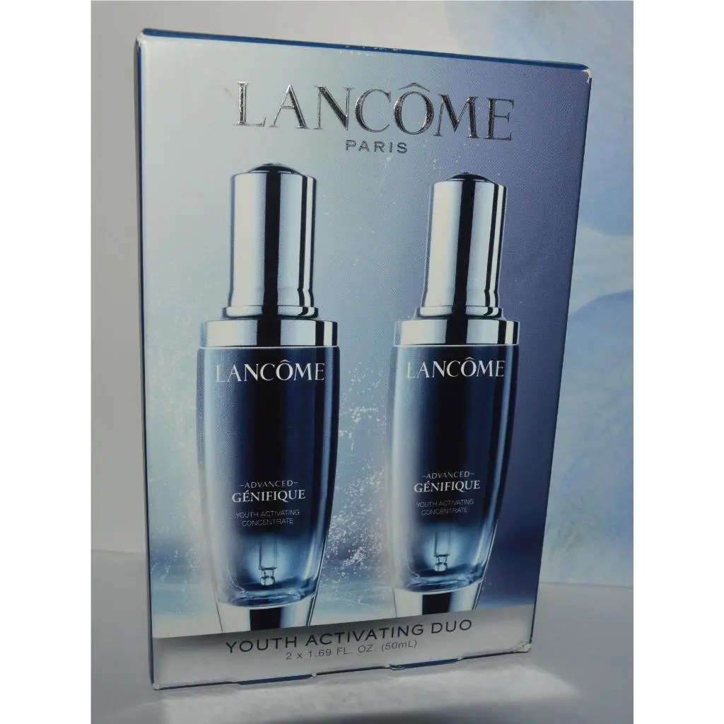Lancome Advanced Youth Duo 2X 1.7 FL OZ Full SZ Genifique Face Serum Kit