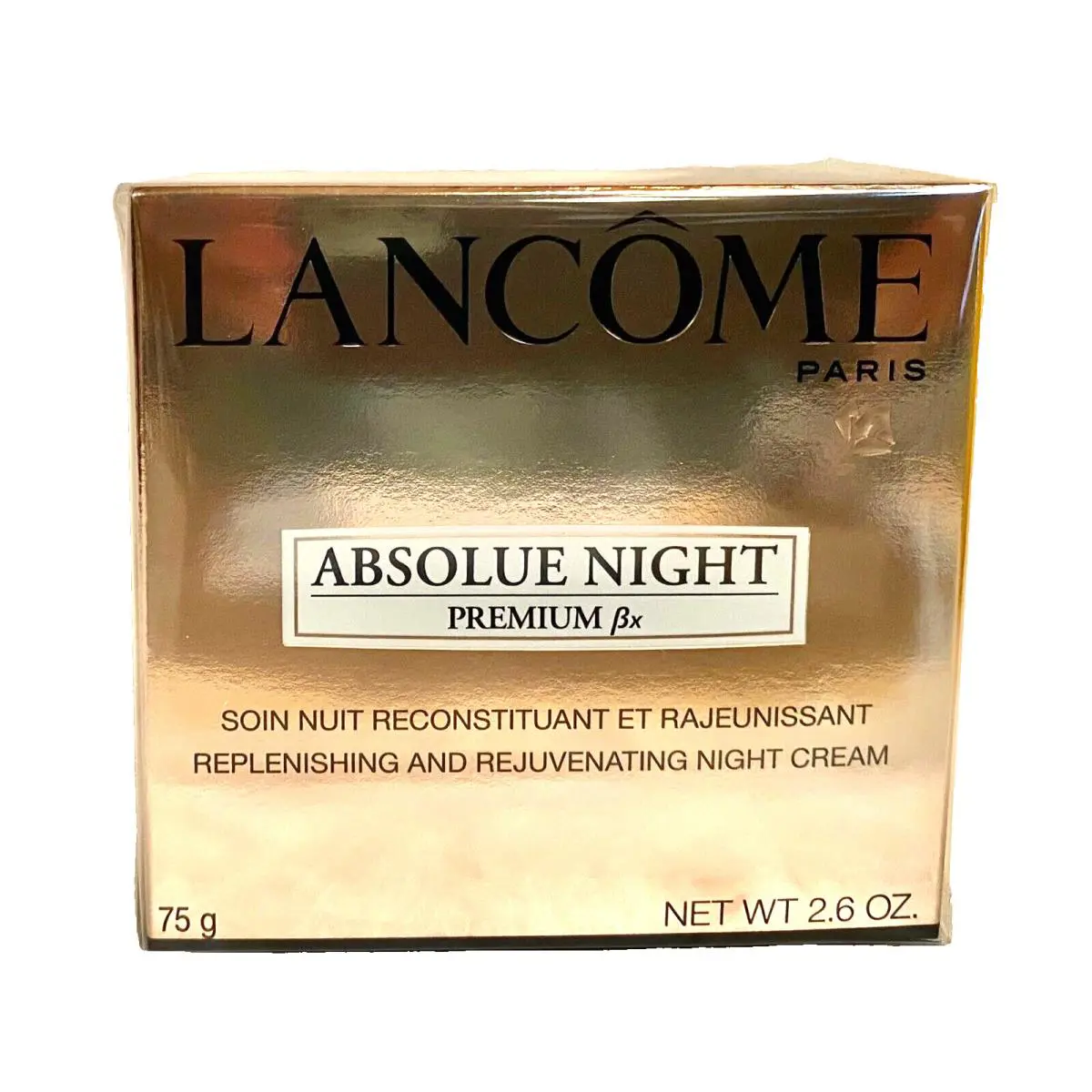 Lancome Absolue Night Premium BX Replenishing Rejuvenating Night Cream 2.6oz