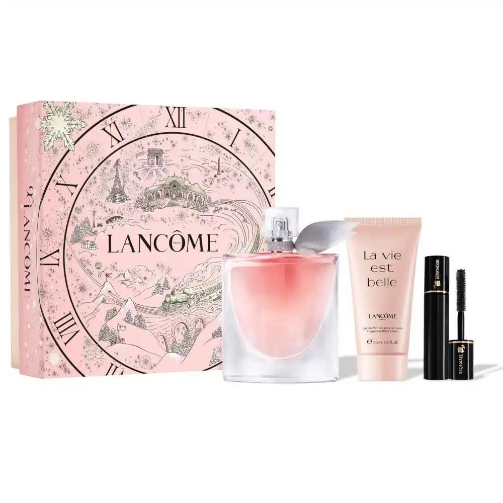 Lancome LA Vie Est Belle 3PC Gift Set - 3.4OZL`EDP + 1.7OZ Body Lotion + Mascara