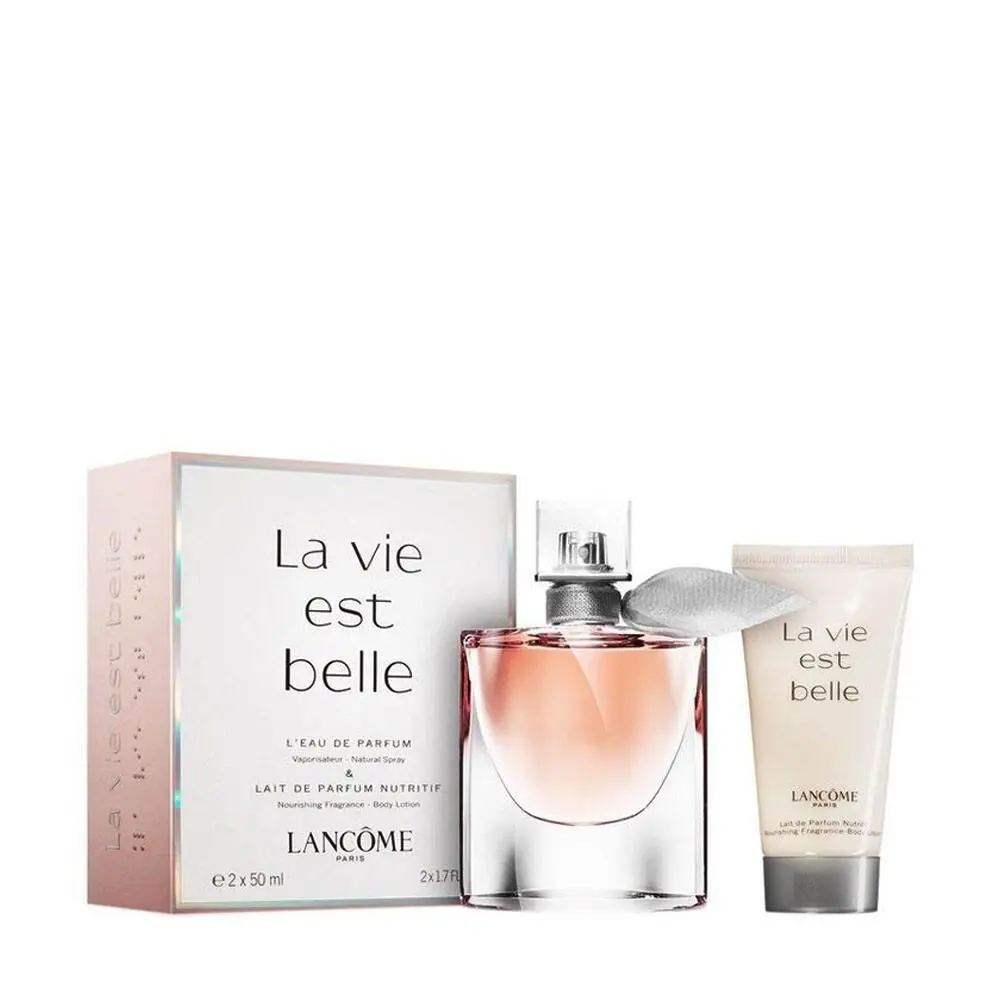 Lancome La Vie Est Belle Perfume Set 2-pc Edp Spray 50ml + Body Lotion 50ml by Lancôme