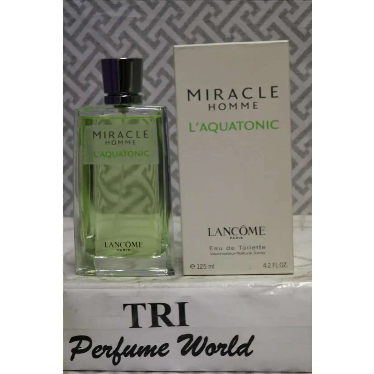 Miracle Homme L`aquatonic by Lancome Eau de Toilette Men Spray 4.2 Fl. oz