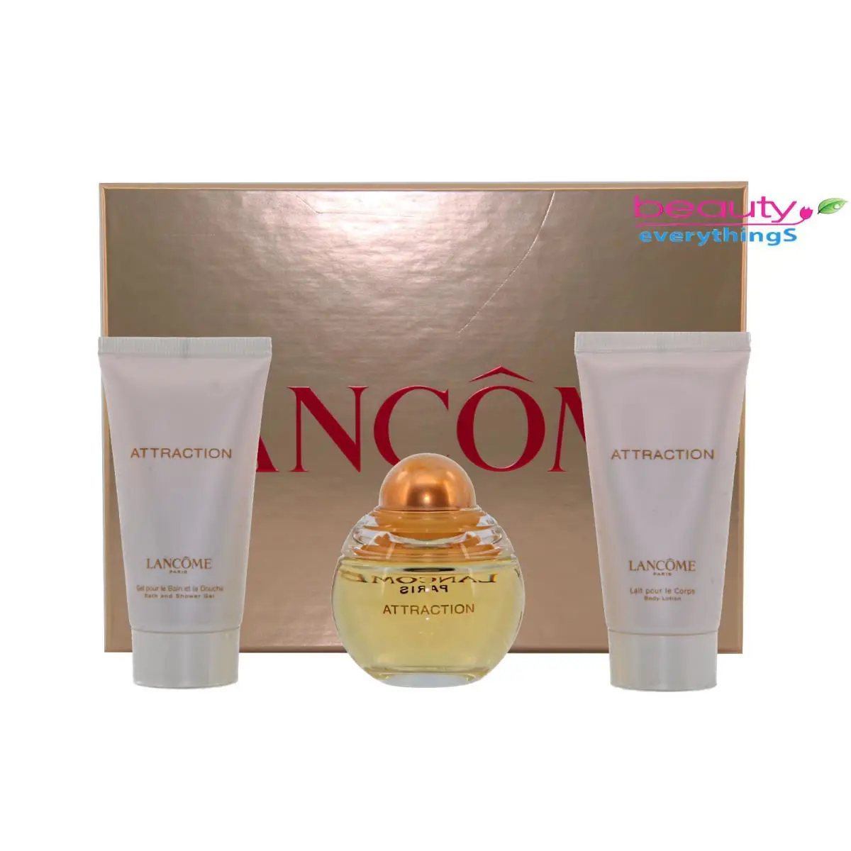 Attraction By Lancome 3PC Gift Set 1.7oz EDP+1.7oz BL+1.7oz Bath and Shower Gel by Lancôme