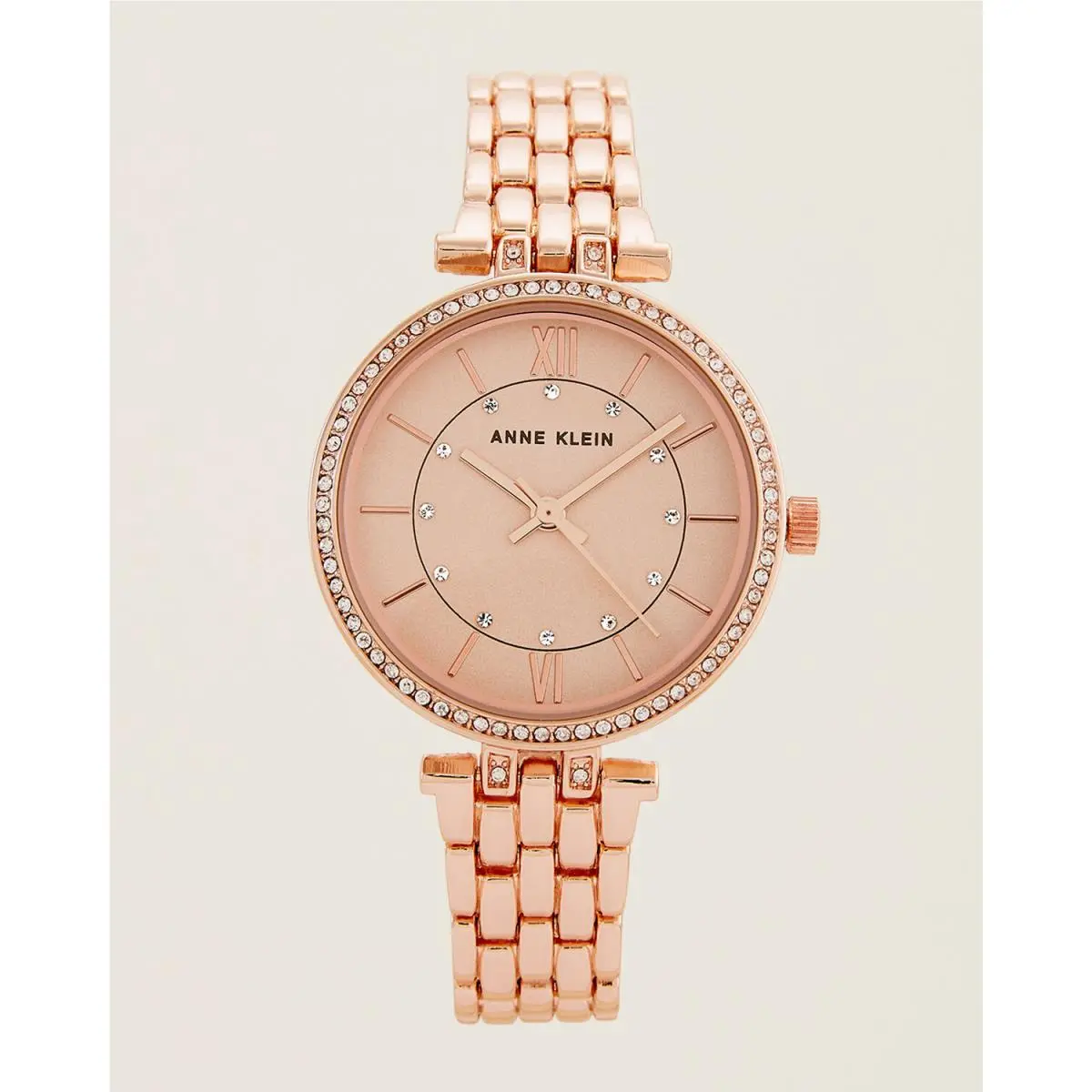Women`s Quartz Analog Display Stainless Steel Strap Anne Klein AK-3116RGRG Watch