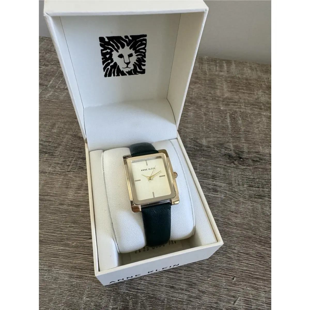 Anne Klein Women`s Leather Strap Watch AK/2706 - Gold/black