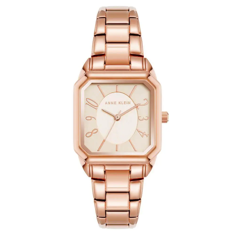 Anne Klein Women`s Bracelet Watch AK/4062RGRG Rose Gold Square