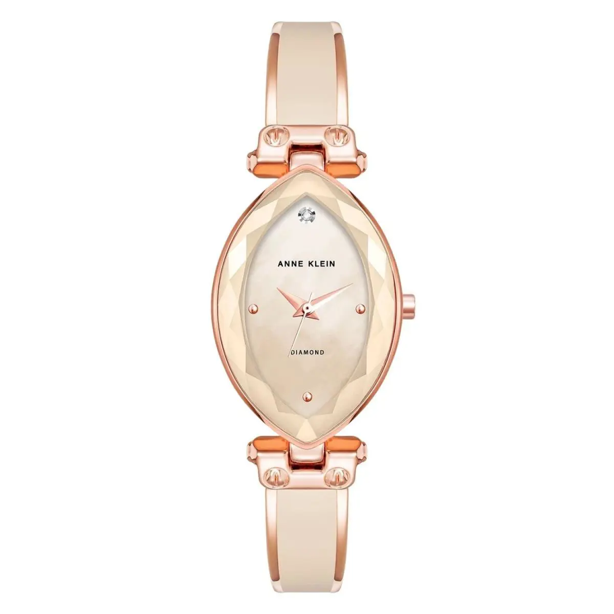 Anne Klein Women`s Classic Rose Gold Dial Watch - AK/4018BHRG