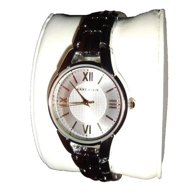 Anne Klein Women`s Silver S/ Steel Watch Silver Dial Roman Numerals AK/2055SVTT