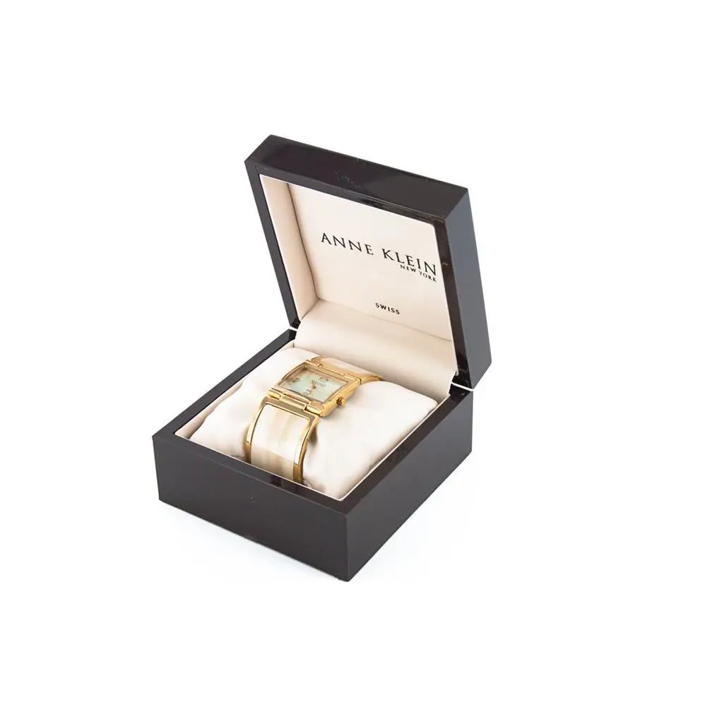 Anne Klein 12/2030IMHN Gold-tone Mother of Pearl Dial Sea Shell Women`s Watch