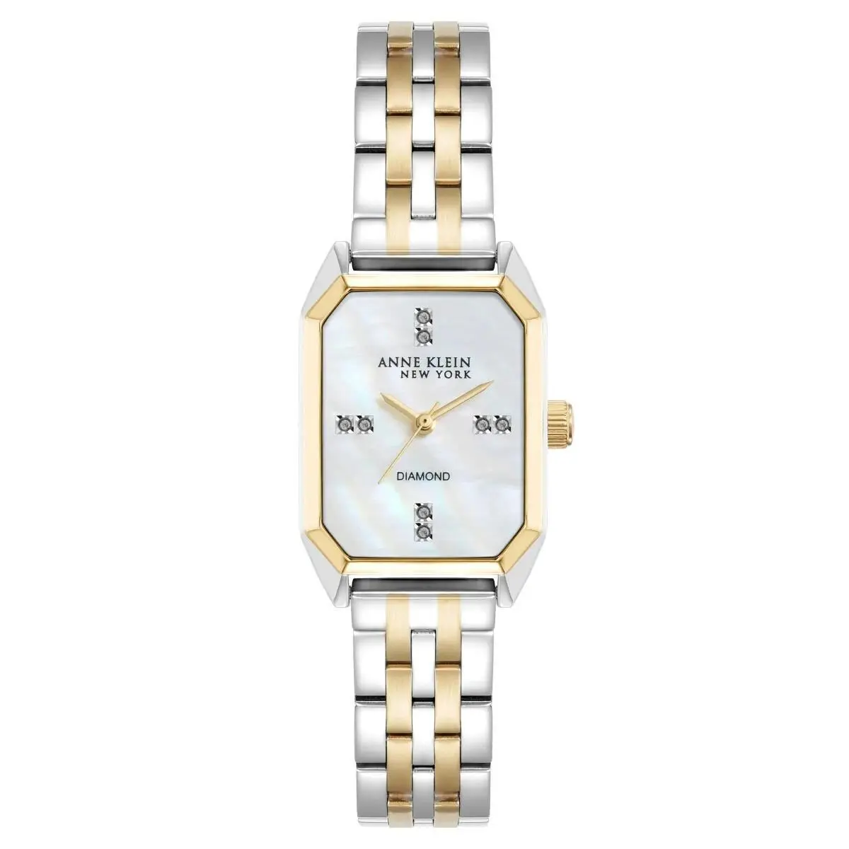 York Two Tone Diamond Octagon Women Watch 12/7751MPTT by Anne Klein