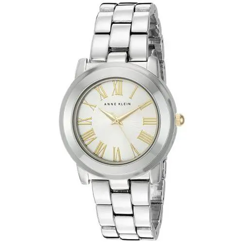Anne Klein Silver Tone Metal Alloy Gold Roman `S Watch AK/2547SVTT
