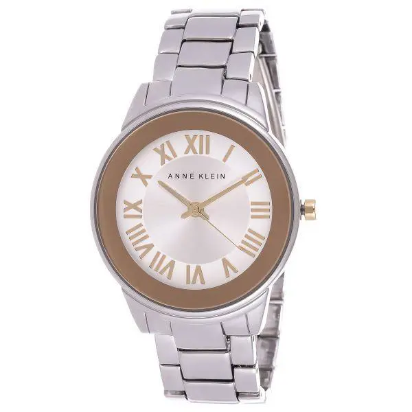 Women`s Anne Klein Gold-tone Dial AK/1755SVTT Quartz Watch - Gold, Quartz