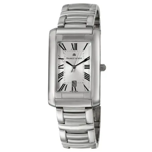 Maurice Lacroix MI2027-SS002-110 Miros Silver Tone Stainless Men`s Watch