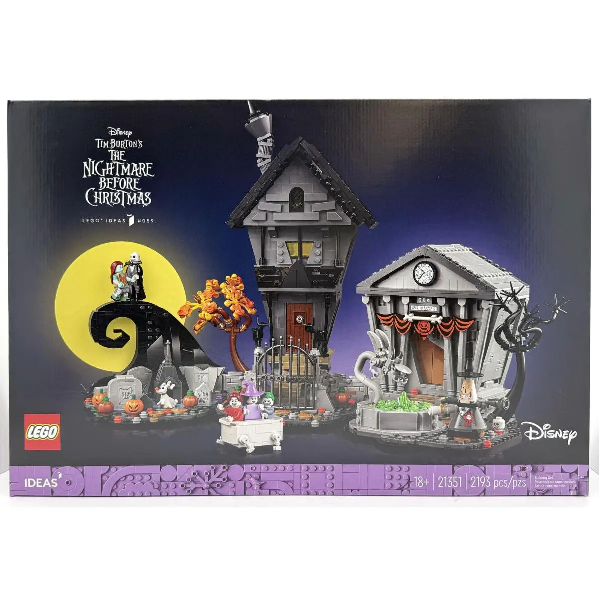 Lego Disney Tim Burton`s The Nightmare Before Christmas Building Set For Adults