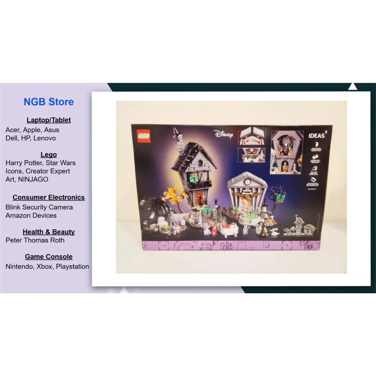 Lego Disney Tim Burton`s The Nightmare Before Christmas Decor 21351 US