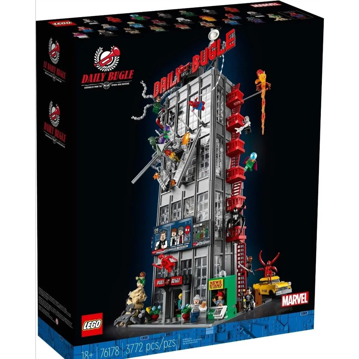 Lego 76178 Spider-man Daily Bugle Marvel Comics Modular 25 Figs Box Creases