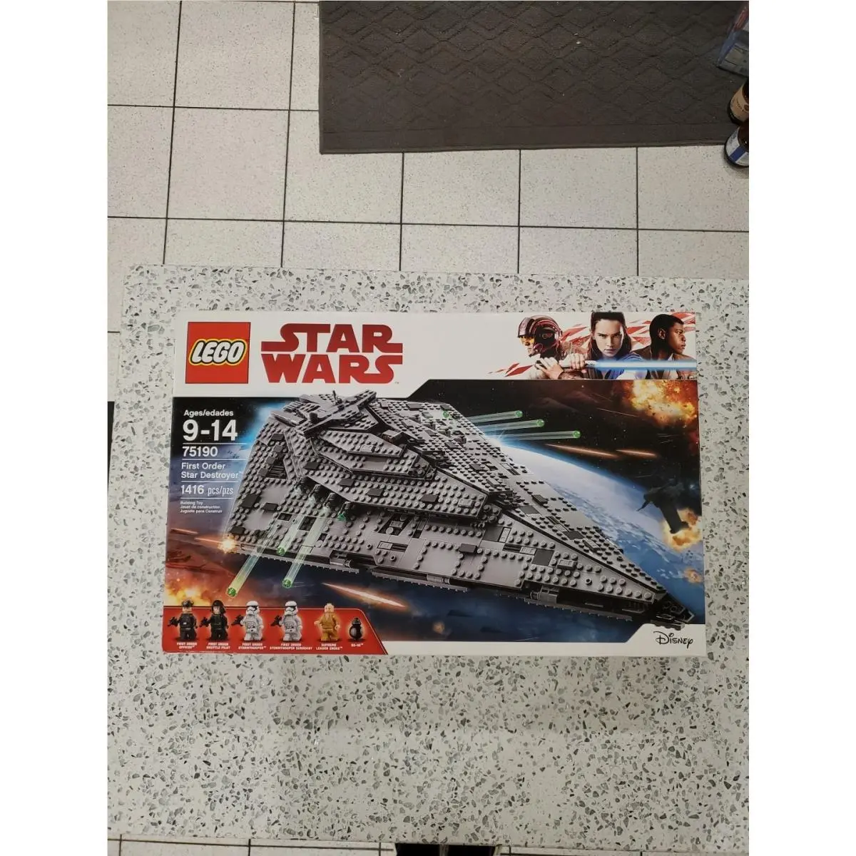 Lego Star Wars 75190 First Order Star Destroyer 9-14 1416pcs