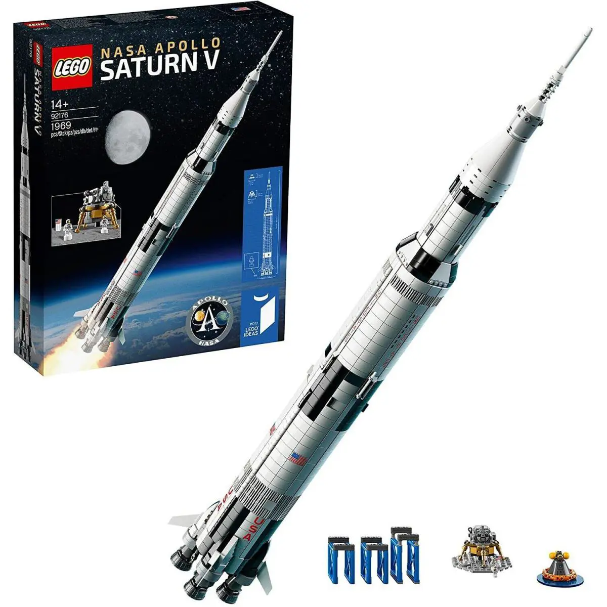 Lego Ideas Nasa Apollo Saturn V Space Rocket 92176 Building Set