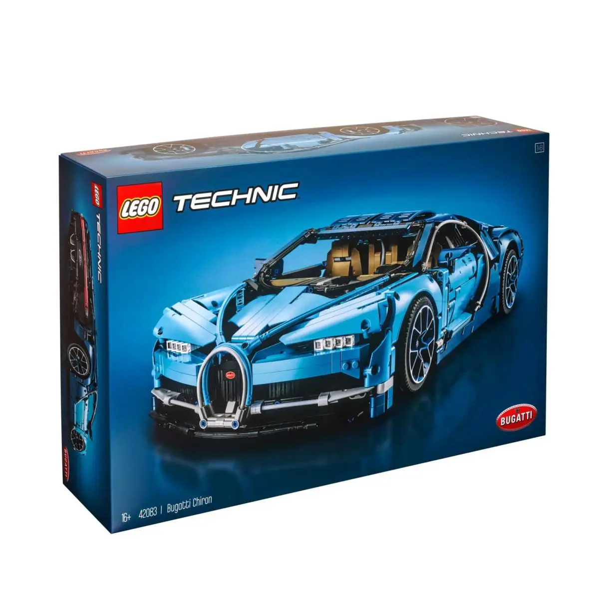 Lego Technic Bugatti Chiron 42083 Retired Set - Red