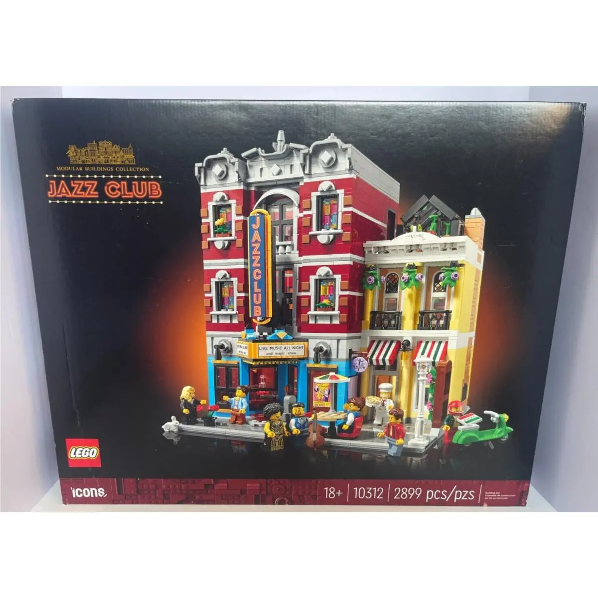 Lego Icons Jazz Club 10312 Building Set Musicians Music Venue 8 Minifigures