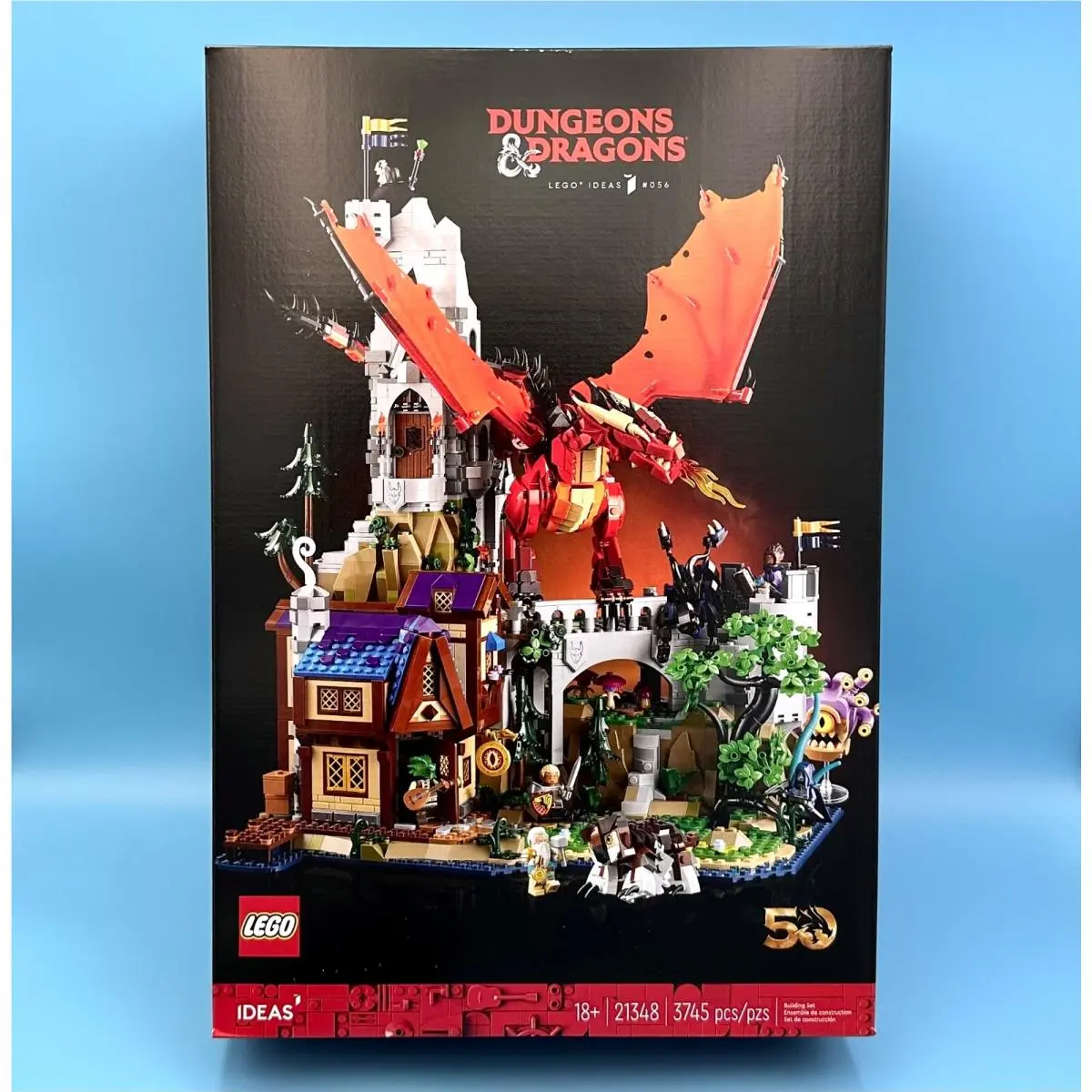 Lego Ideas Dungeons Dragons Red Dragon`s Tale 21348 6 Minifigures