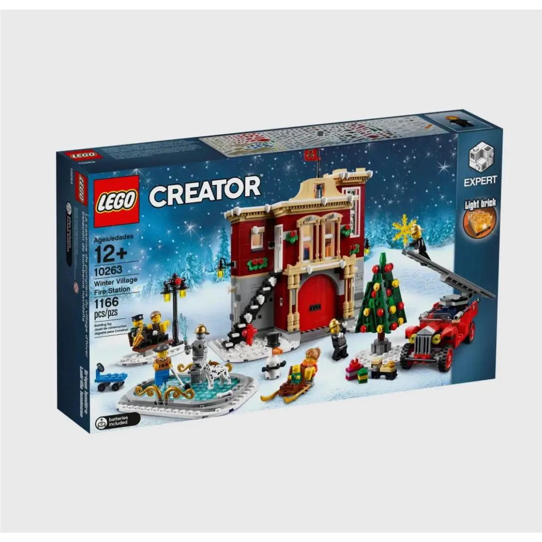 Lego 10263 Winter Village Fire Station Holiday Building Set 1166 Pieces