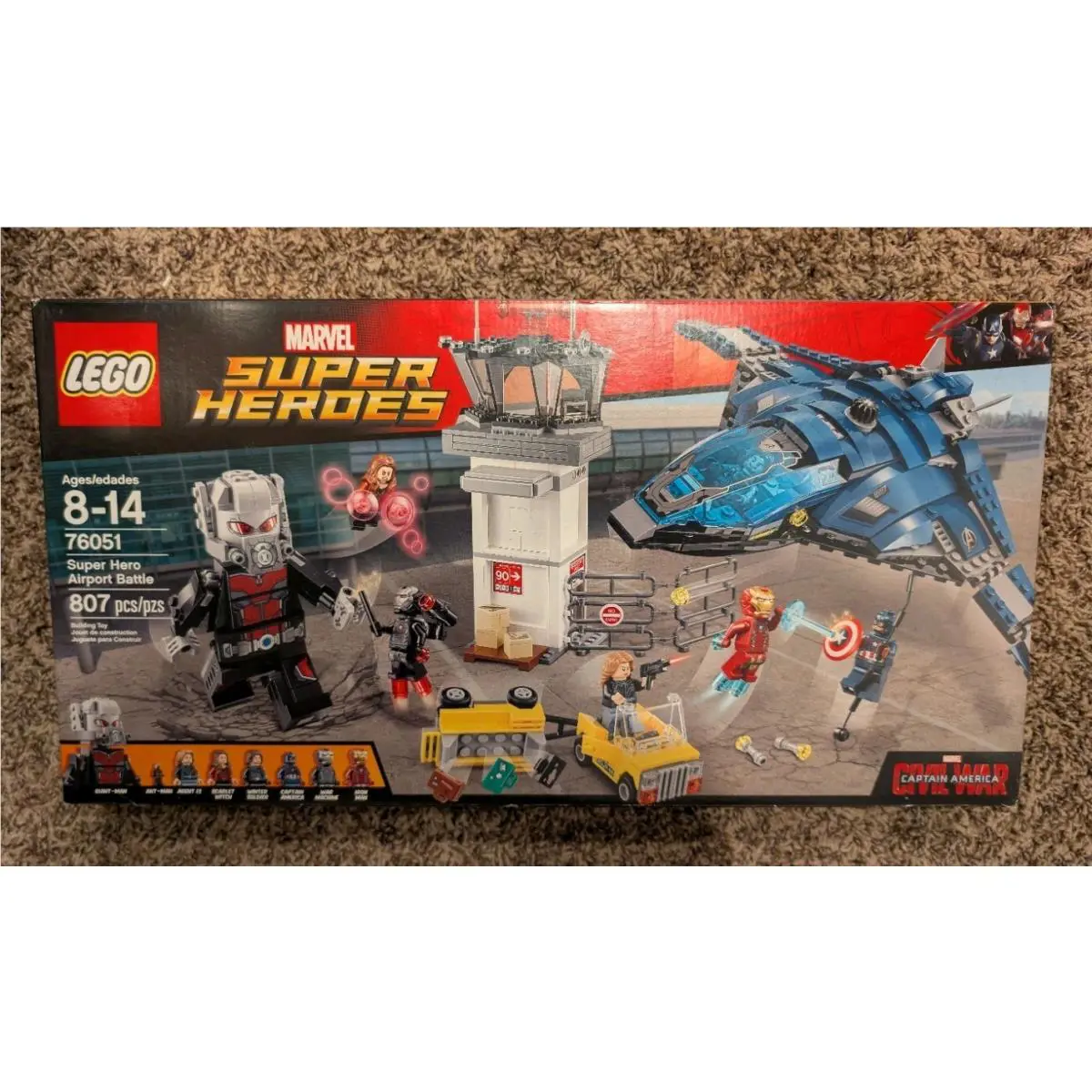 Lego 76051 Marvel Super Hero Airport Battle -retired 2017-New