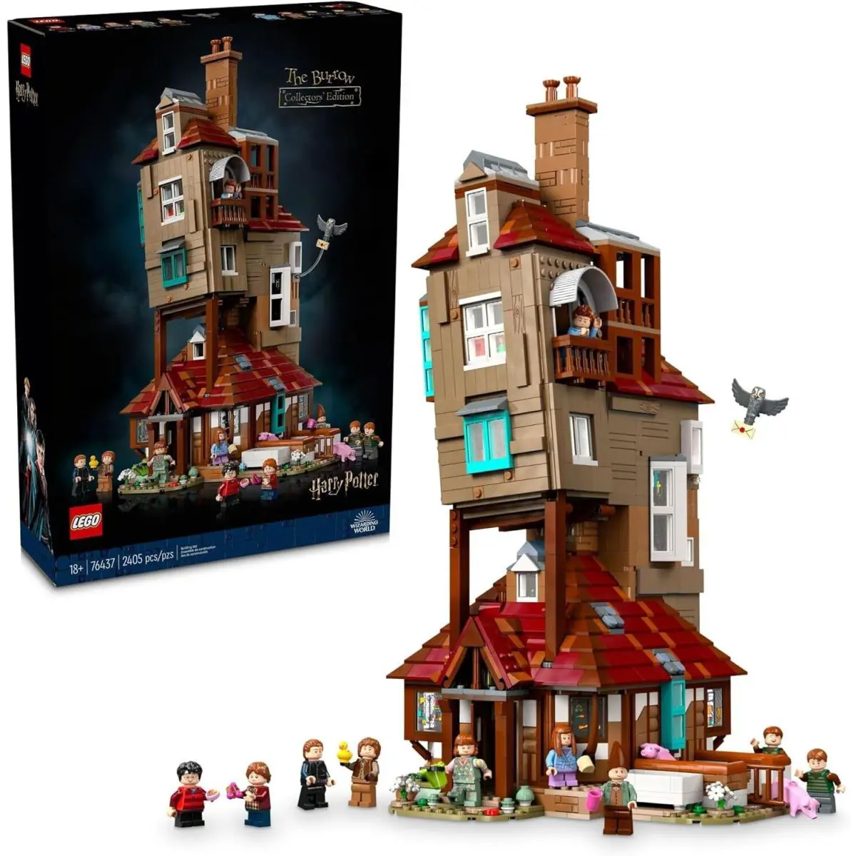 Lego Harry Potter The Burrow Building Sets For Adults - Collectible Model 76437