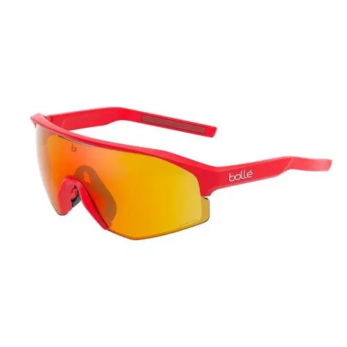 Lightshifter XL Sunglasses Red Matte Phant Brown Red Photochromic BS014006 by Bolle