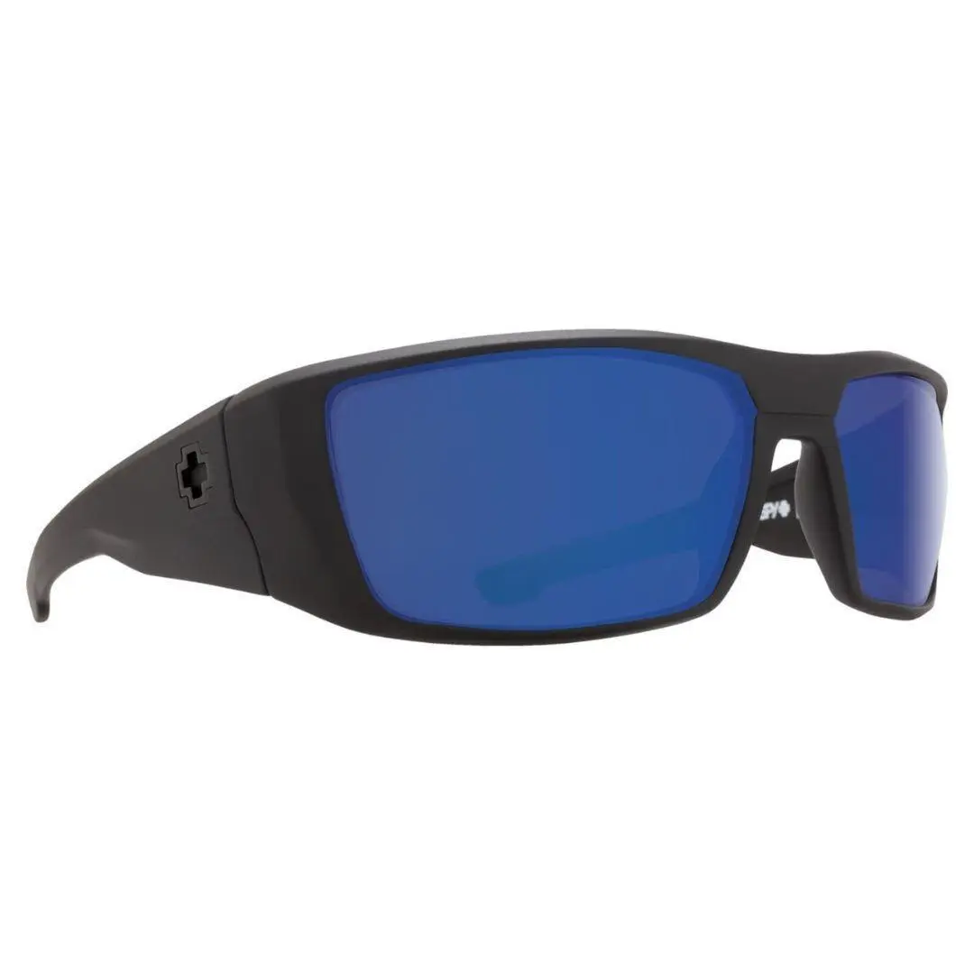 Bolle Spy Optic Dirk Matte Black Sunglasses Happy Bronze Polar Blue Spectra Lens