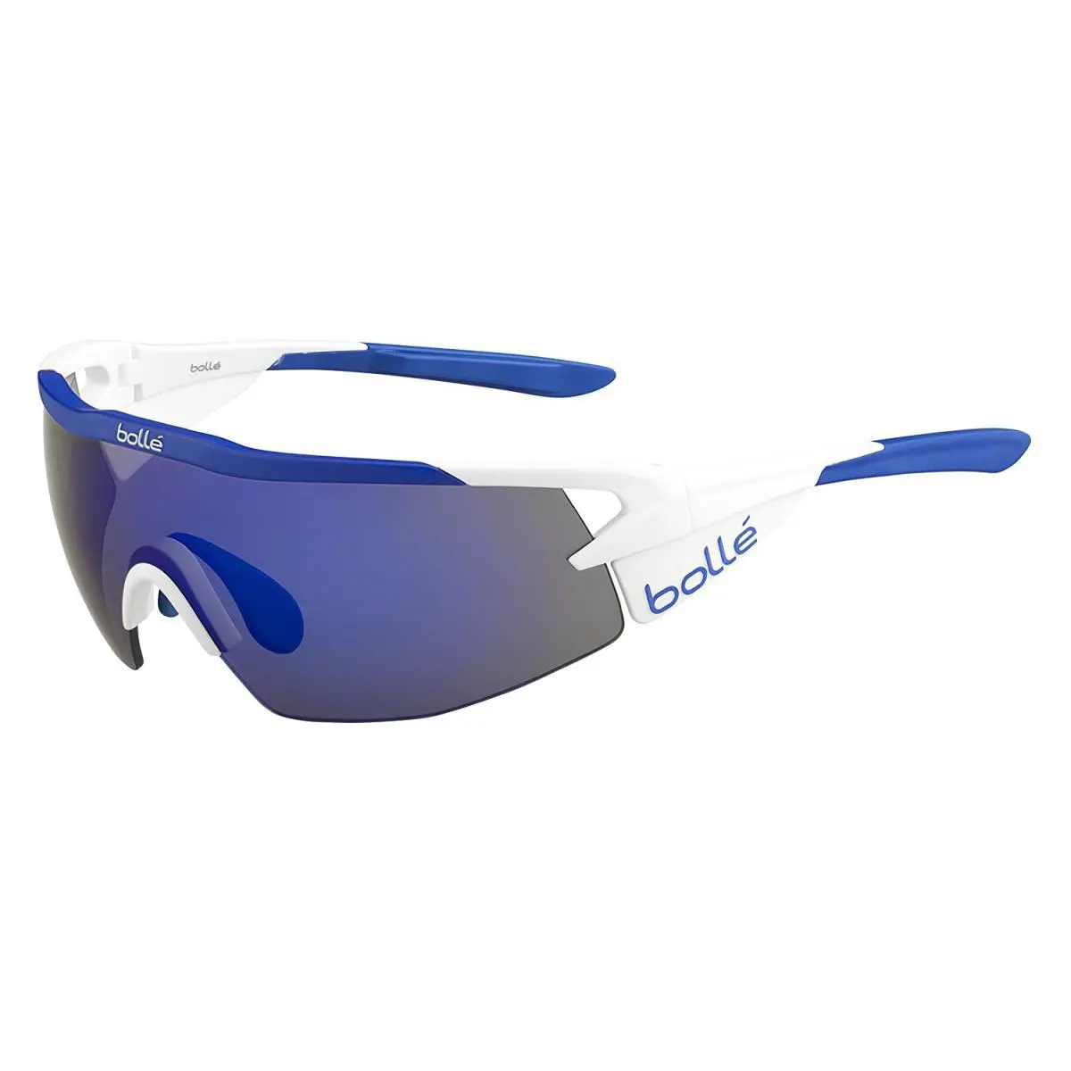 Aeromax Sunglasses - Matte White/blue Frame Blue Violet AF Lens - 12272 by Bolle