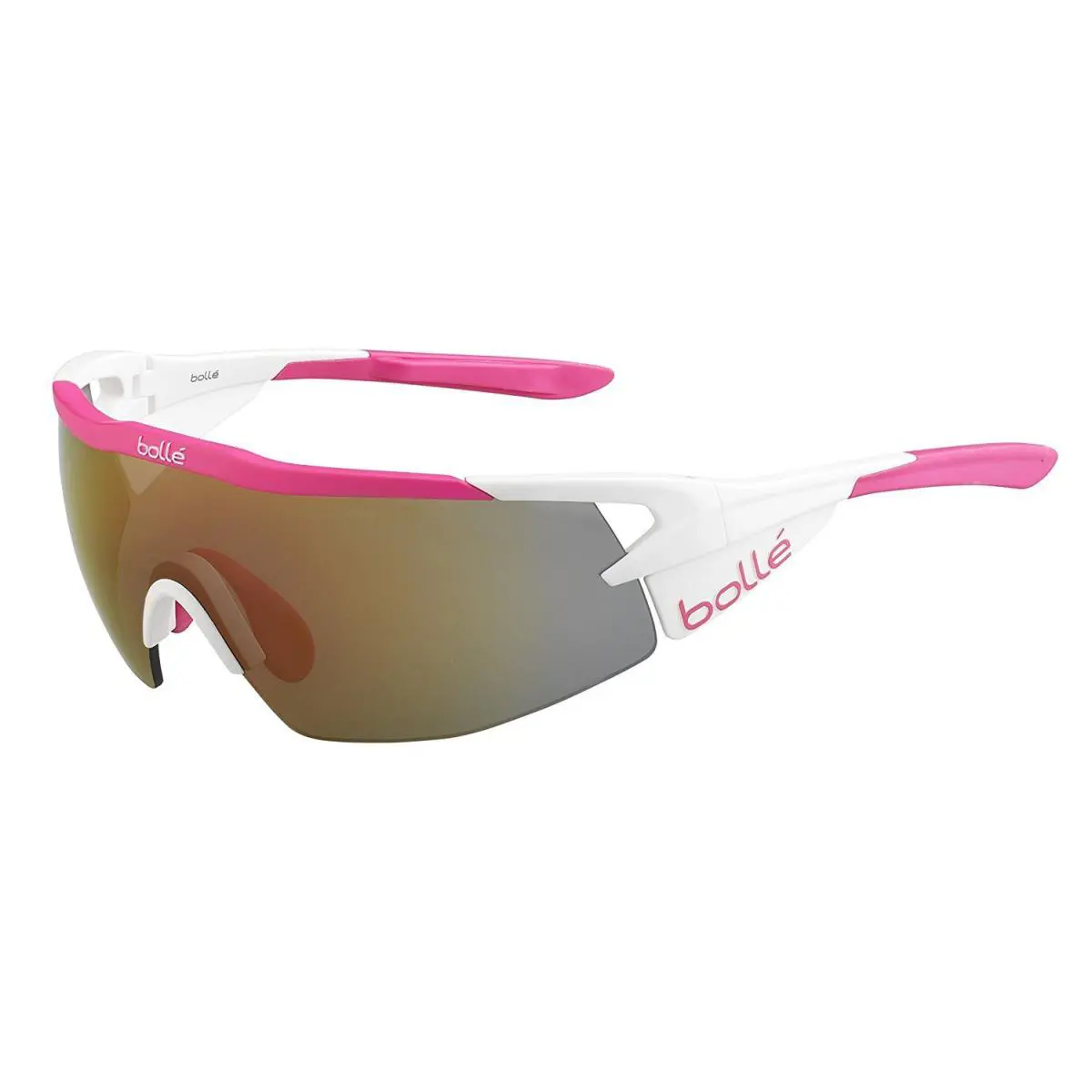 Aeromax Sunglasses - Matte White/pink Frame Rose Gold Oleo AF Lens 12271 by Bolle