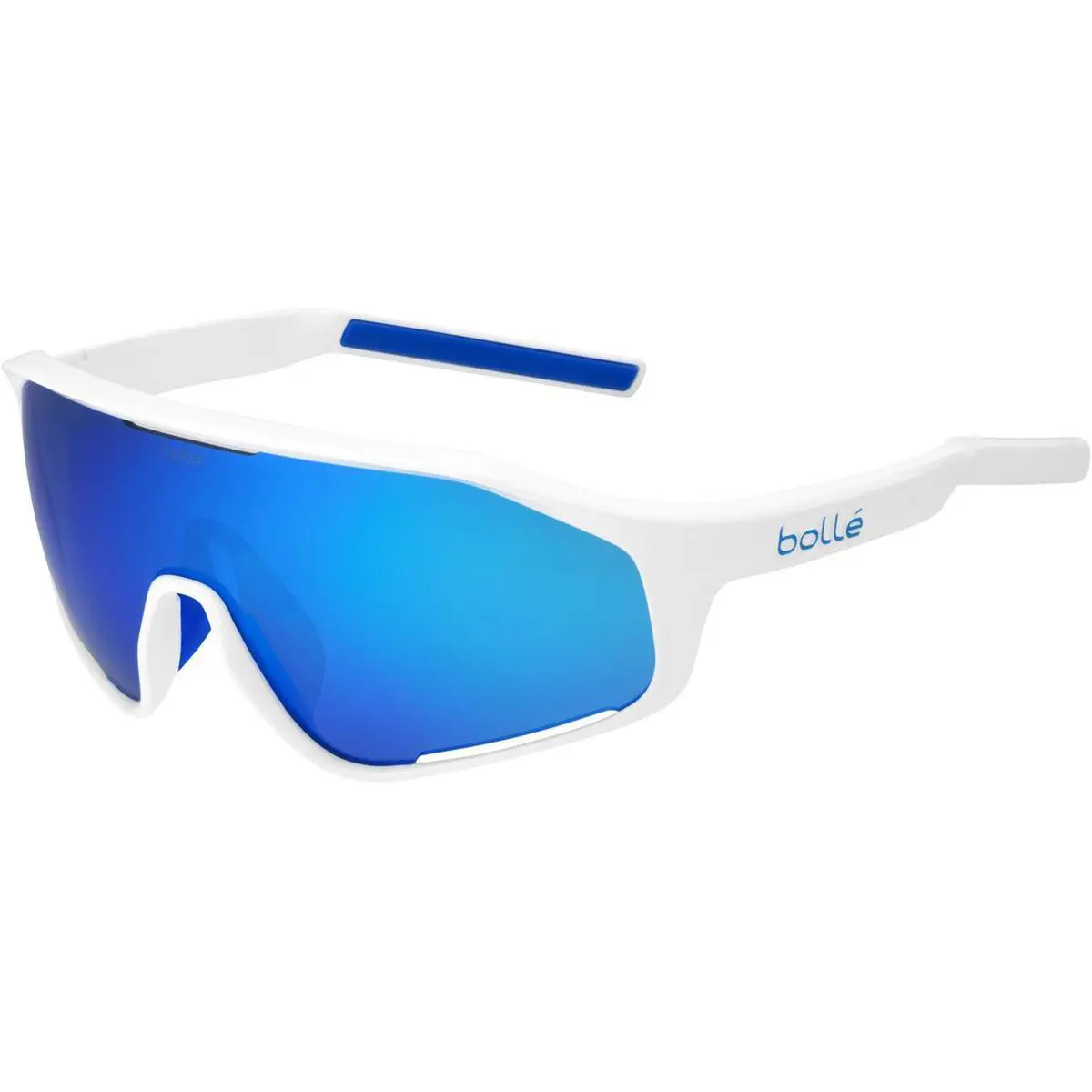 Shifter Sunglasses White Shiny Brown Blue by Bolle