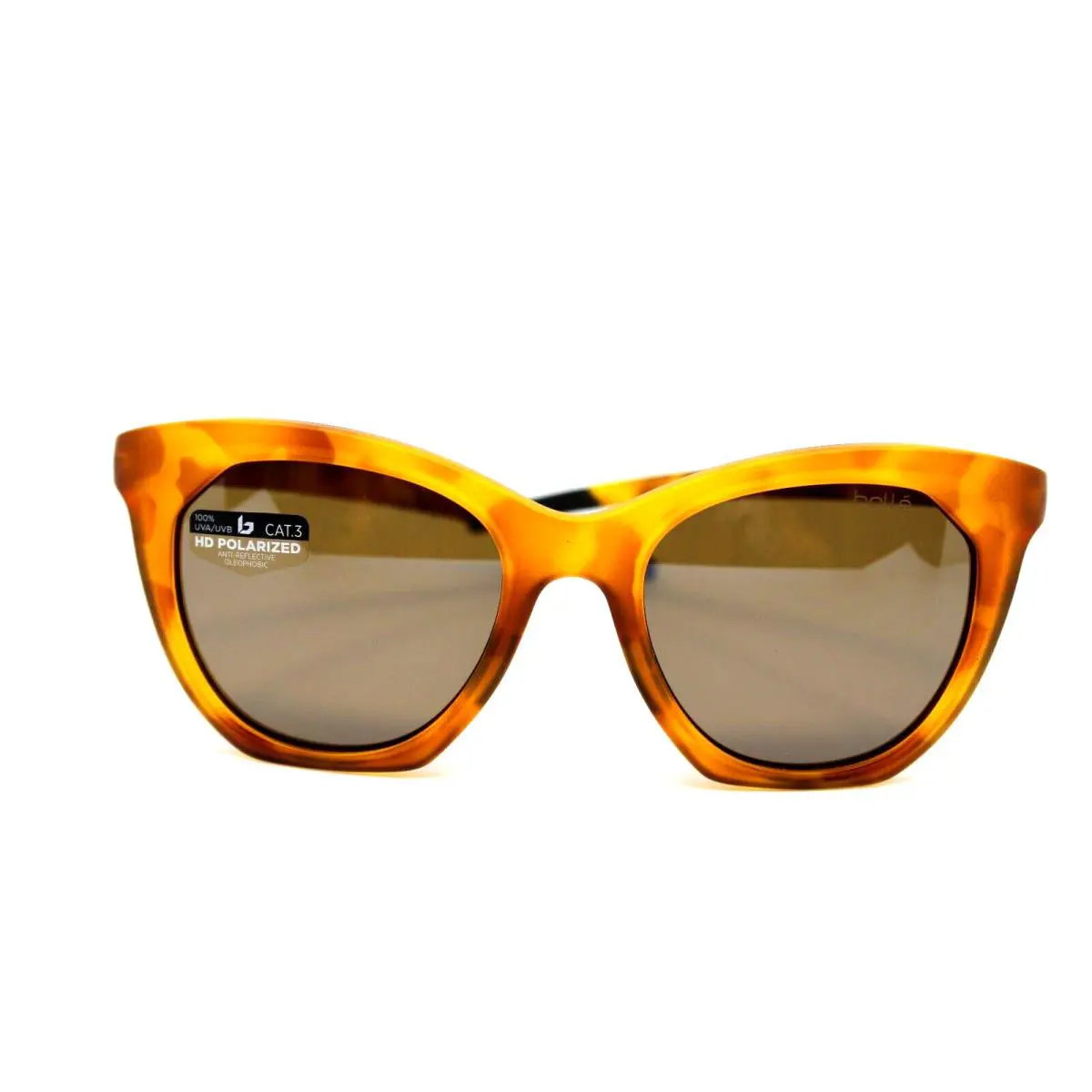 Bolle Prize Caramel Tortoise Matte Brown Gun Polarized Sunglasses