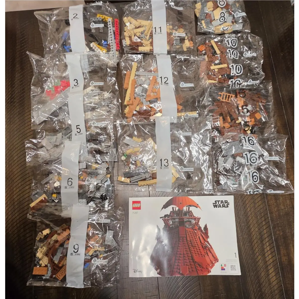 Lego Star Wars Jabba’s Sail Barge 75397 Assorted Pieces Read Description