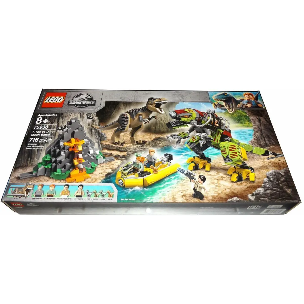 Lego 75938 T Rex vs Dino-mech Battle Jurassic World Owen Blue Charlie Delta Echo