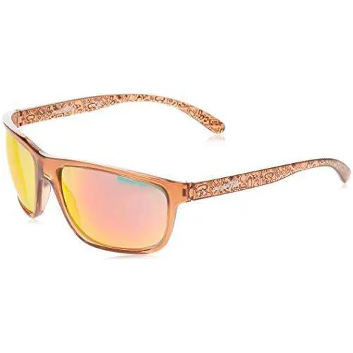 Arnette Men`s AN4234 Booger Rectangular Sunglasses Light Bordeaux/dark Grey Red