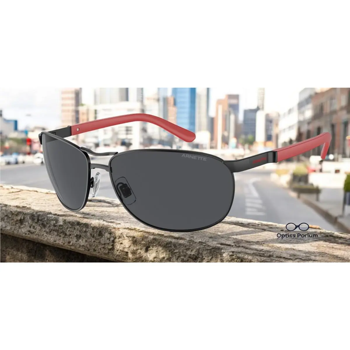 Arnette AN3090 737 87 Belgrano Matte Black Dark Grey 64 mm Men`s Sunglasses