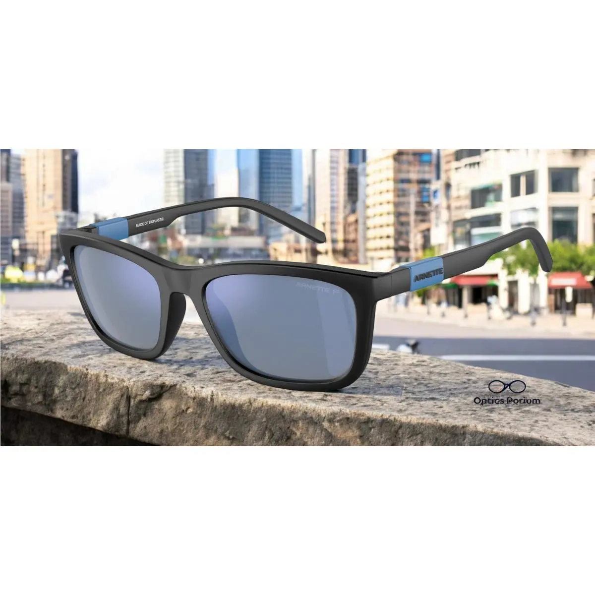 Arnette AN4315 275822 Teen Speerit Black Grey Mirr Polarized 51 Men`s Sunglasses