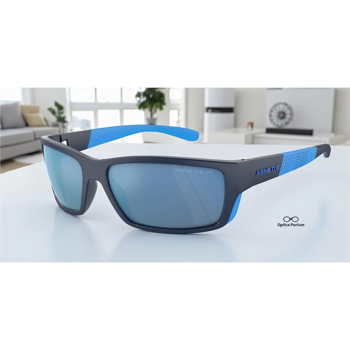 Arnette AN4336 275422 Frambuesa Blue Grey Mirror Polarized 61 Men`s Sunglasses