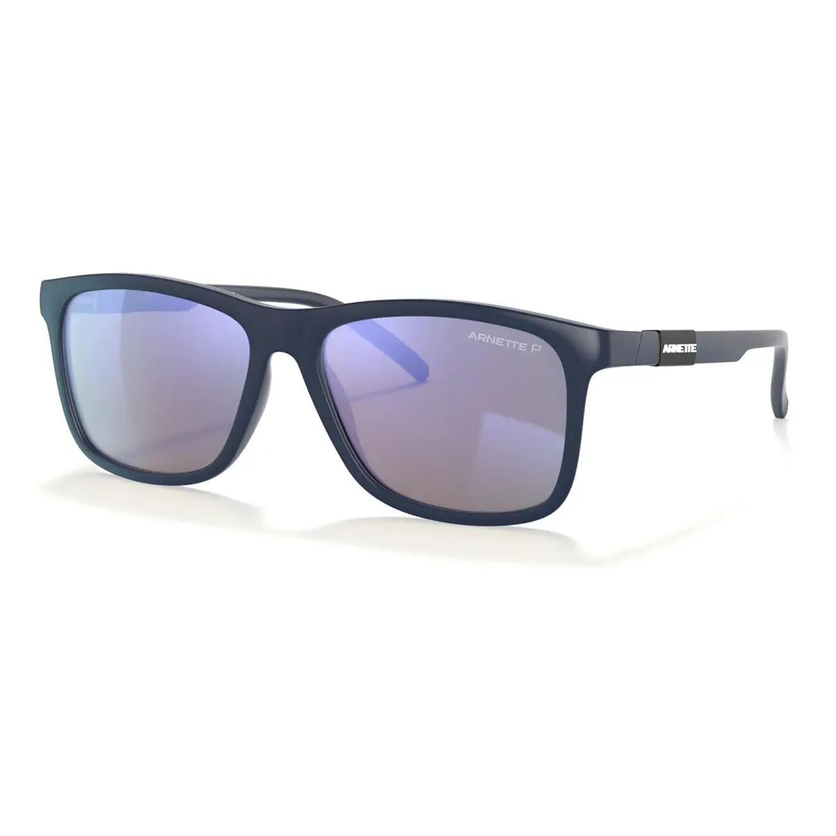 Arnette Dude AN 4276 258722 Matte Blue Gray Polarized Mirrored Sunglasses 56-16