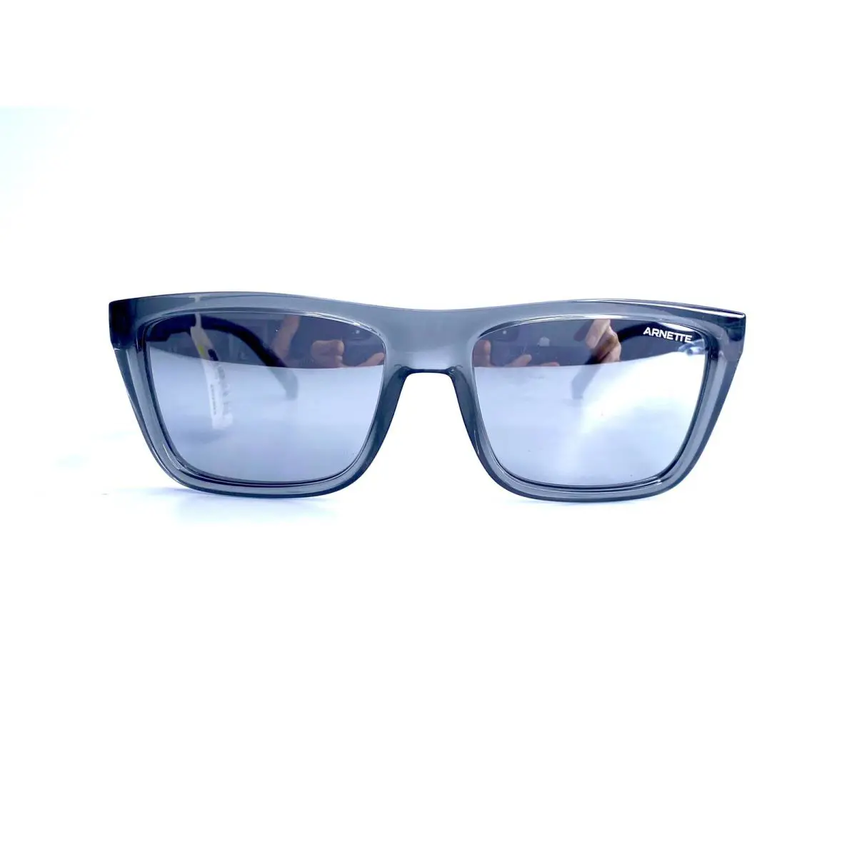 Arnette Rectangle Gray Polarized Sunglasses Deep Ellum 4262-2590 55 17 145
