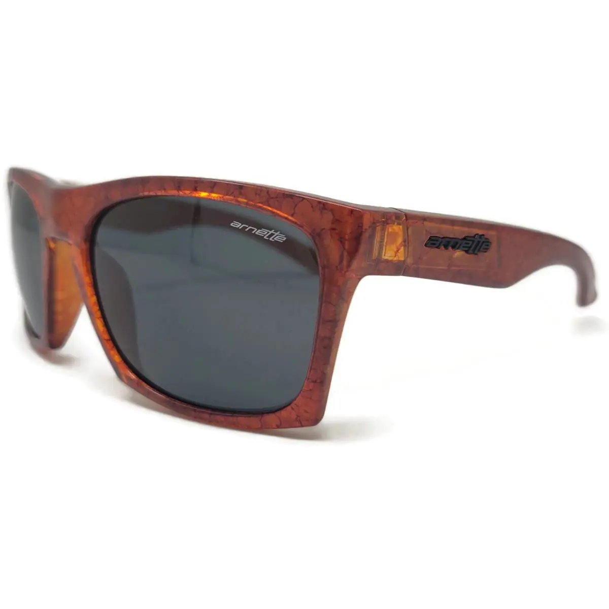 Arnette Dibs Sunglasses AN4169-09 2157/87 Acid Orange Black Alt Temple Gray Lens
