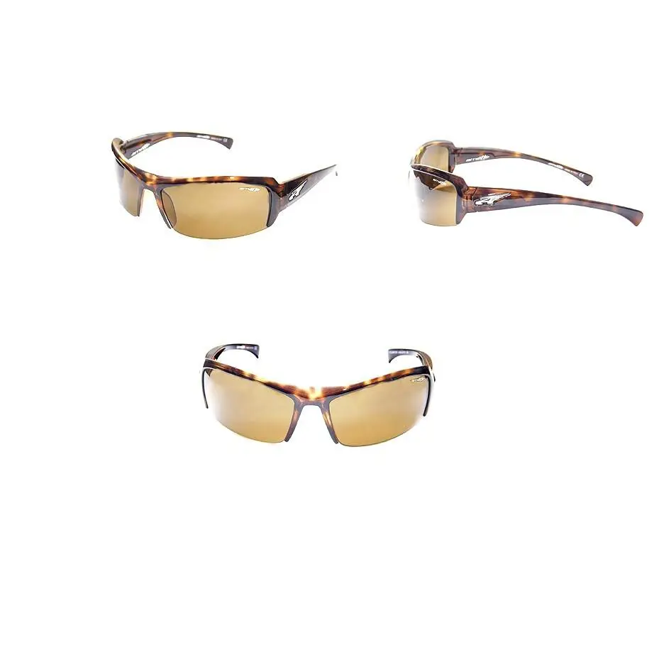 Accelerator Italian Sunglasses 4106 67/63 Glossy Leopard with Brown Lens by Arnette